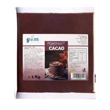 Fondant cacao pentru glazurat amandine – 1 kg - Yam