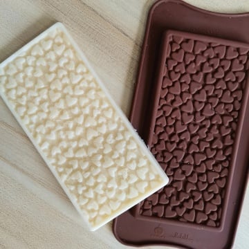 Forma silicon pentru tableta ciocolata - Inimi