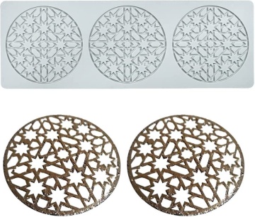 Mulaj din silicon Dantela Stele - T13162