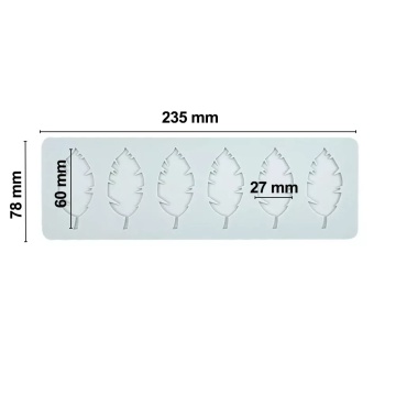 Mulaj din silicon Frunze tropicale - T12181