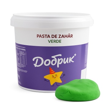 Pasta de zahar – VERDE – 1 kg – Dobryk