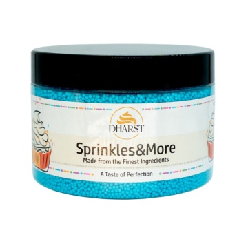 Perle 2 mm (Nonpareils) - Albastru - 100 gr - Dharst