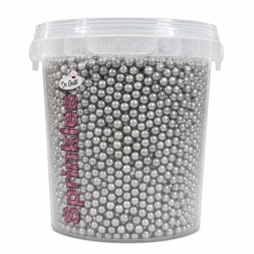 Perle din Orez Expandat 4 mm - ARGINTIU - 750 gr., Dr.Gusto