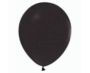 Set 10 baloane latex 30 cm - Negru Pastel