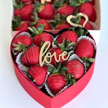 Set 10 decorațiuni tort „Love” – Oglindă acrilică aurie/argintie – 7 x 5 cm – Dharst