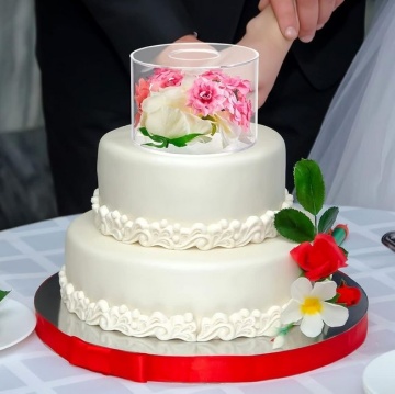 Set 3 etaje tort cilindrice - 15 cm, 20 cm si 25 cm
