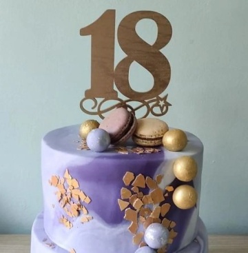 Topper pentru tort cifra