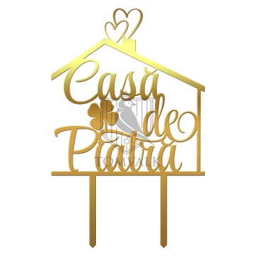 Topper tort "Casa de piatra" IV