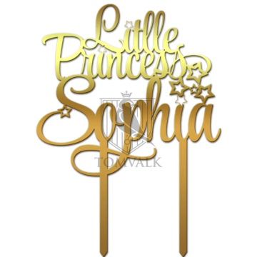 Topper tort "Little Princess" personalizabil