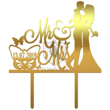 Topper tort nunta "Mr&Mrs" GF5