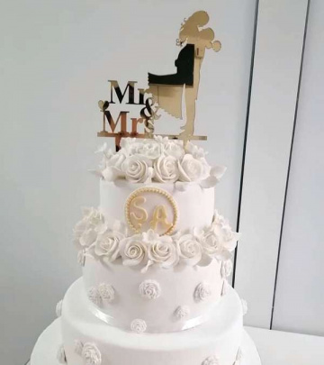 Topper tort nunta "Mr&Mrs" XXI