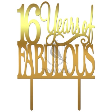 Topper tort personalizabil – Years of Fabulous VI