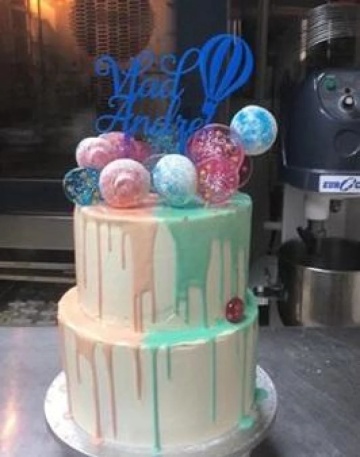Topper tort "Nume" Balon
