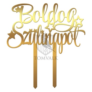 Topper tort / Tortafeltöltő "Boldog szülinapot" III