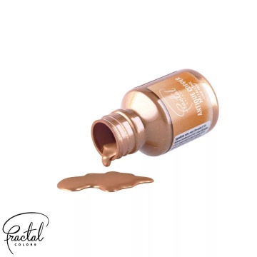 Vopsea Alimentară Metalică pentru pictat Cupru Antichizat (Antique Copper) – 30ml – Fractal Colors
