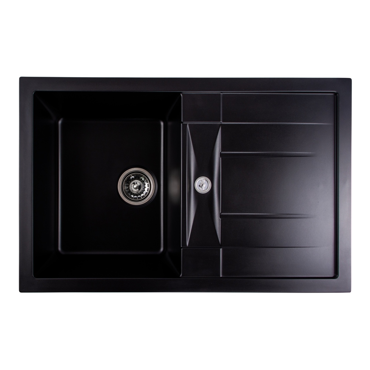 Chiuveta de bucătărie Elefant Premium Troya 7850 , Negru 776x496 mm