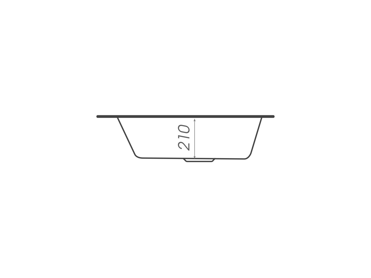 Chiuvetă din compozit de granit pentru bucătărie ELEFANT PREMIUM 5852 VESTA Negru metalic 580 x 518 mm - 2 | YEO