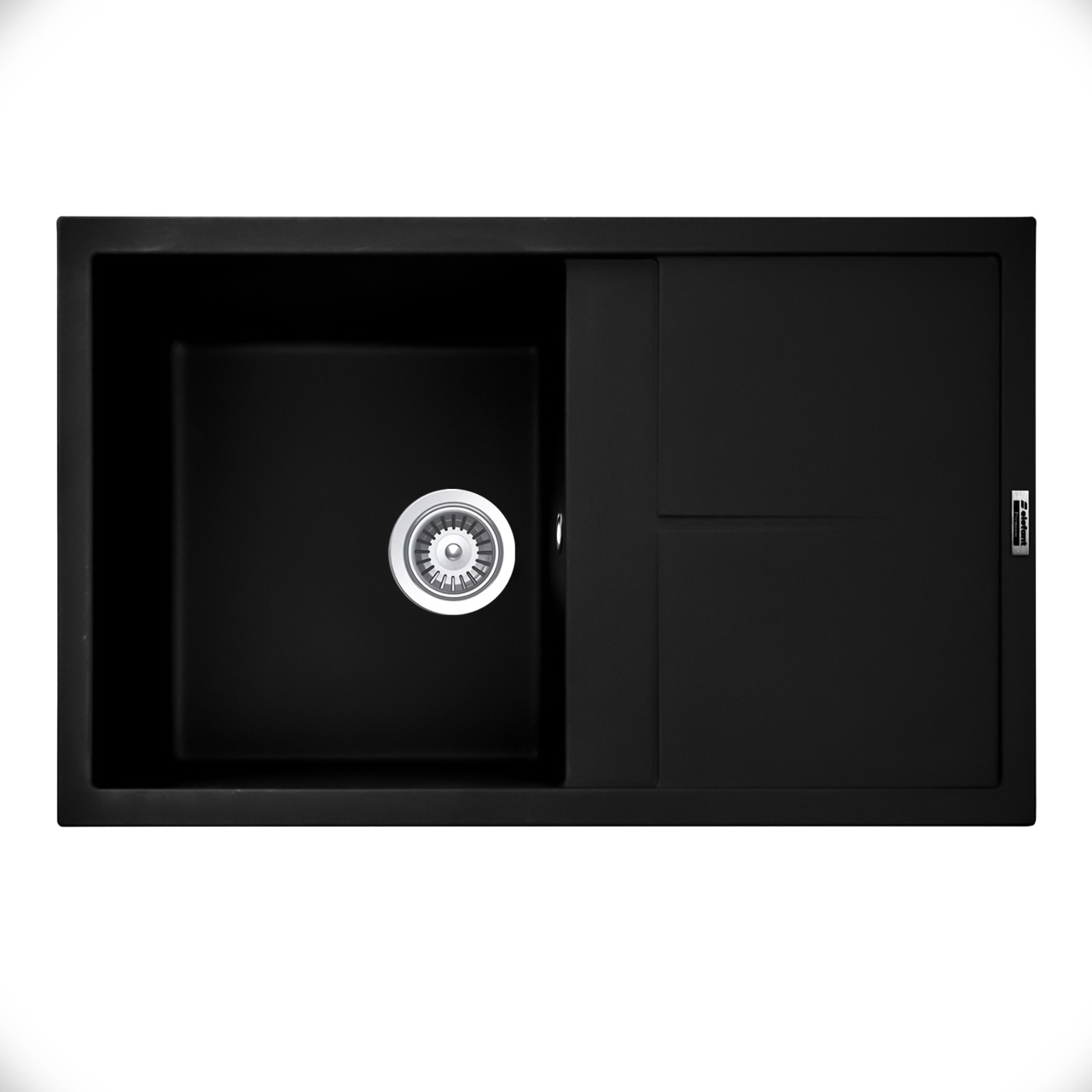 Pachet Chiuveta Bucatarie Elefant Selena Negru metalic 785x495mm + Baterie Mixxus Sus-011 Black - 2 | YEO