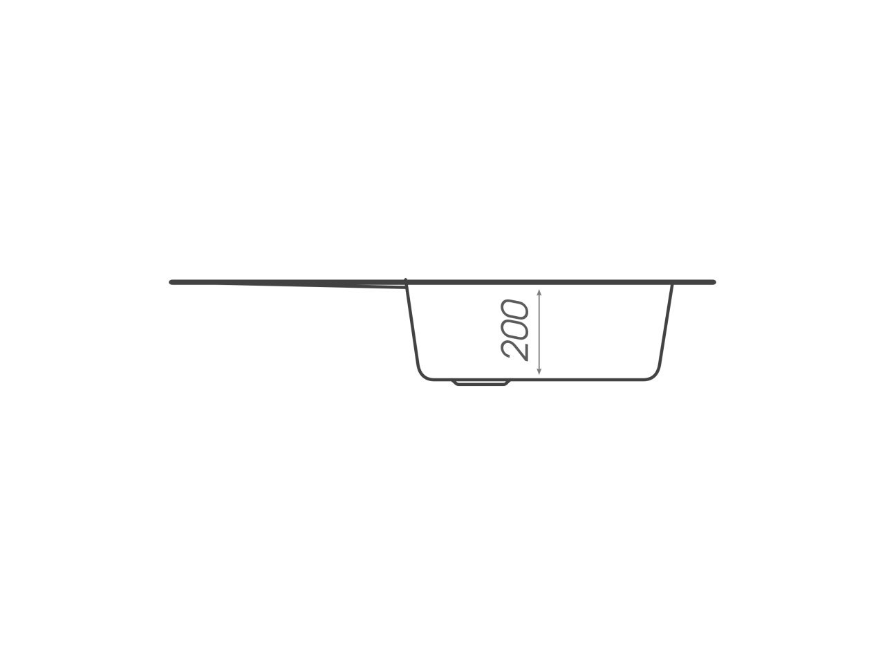 Chiuveta de bucătărie Elefant Premium Intenso , Negru metalic 465x340 mm - 2 | YEO