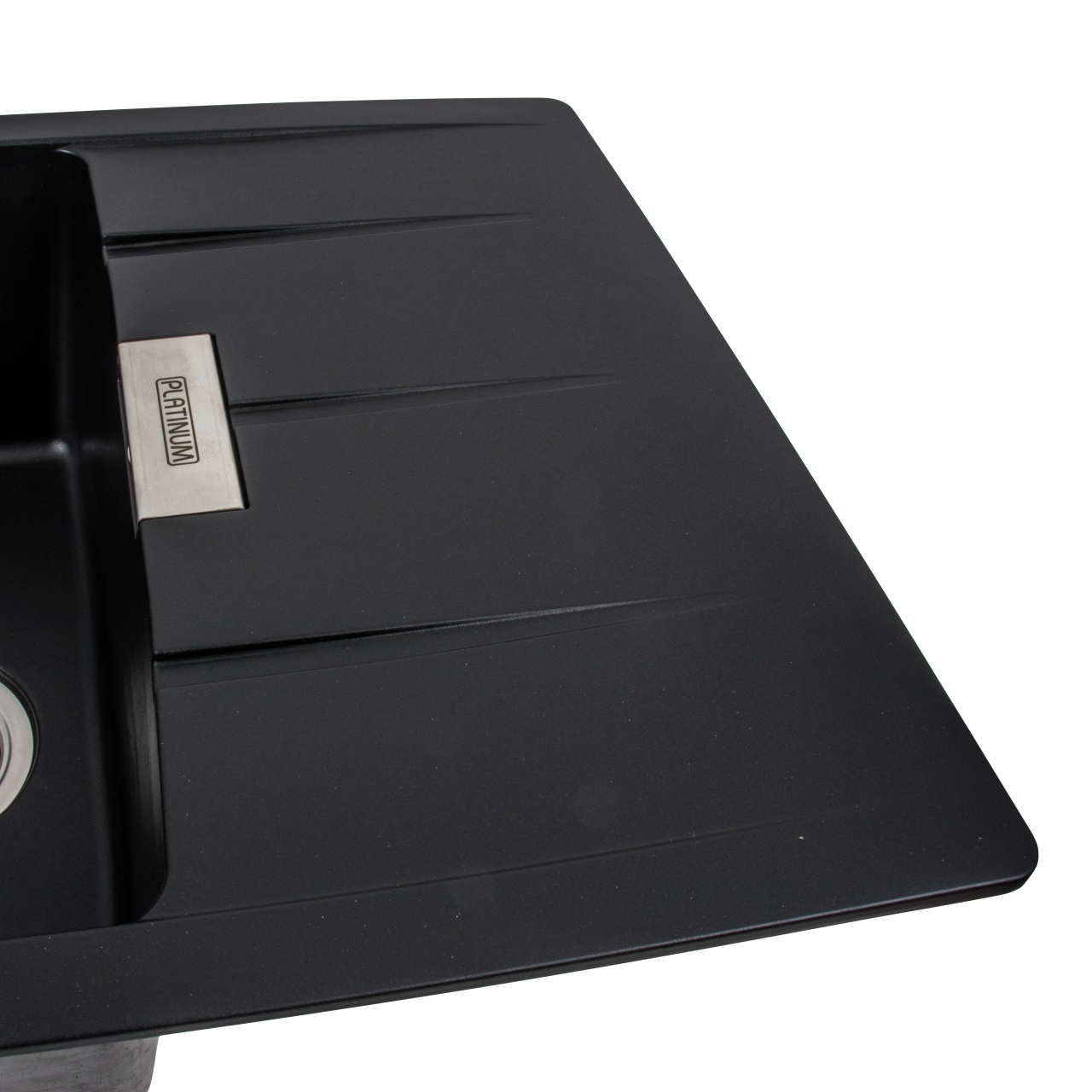 Chiuveta de bucatarie Elefant Premium Roma Negru metalic, 775x500 mm - 3 | YEO