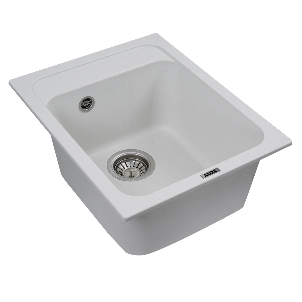 Chiuveta de bucătărie Elefant Premium Korrado ,Alb, 497x398 mm - 3 | YEO