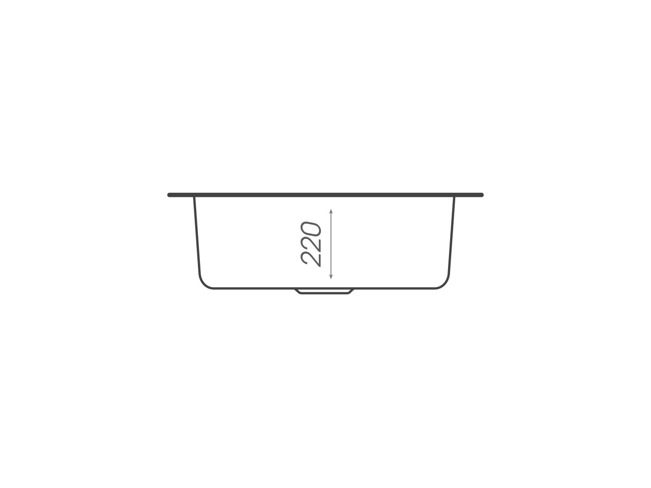 Chiuveta de bucătărie Elefant Premium Turas 480 , Safari bej 482 mm - 1 | YEO