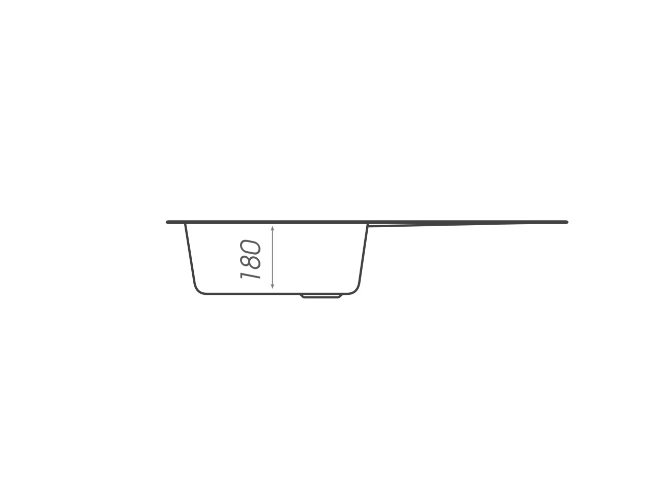 Chiuvetă din compozit de granit pentru bucătărie ELEFANT PREMIUM 7850 VERONA Nisip 775 x 495 mm - 1 | YEO