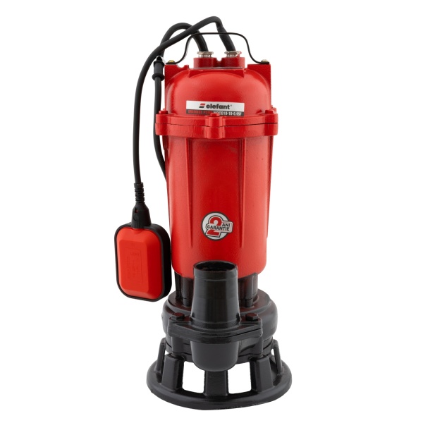 Pompa drenaj submersibilamonoetajata Elefant WQCD10-10-0.95F , 750 W , 2850 rot / min , cu tocator
