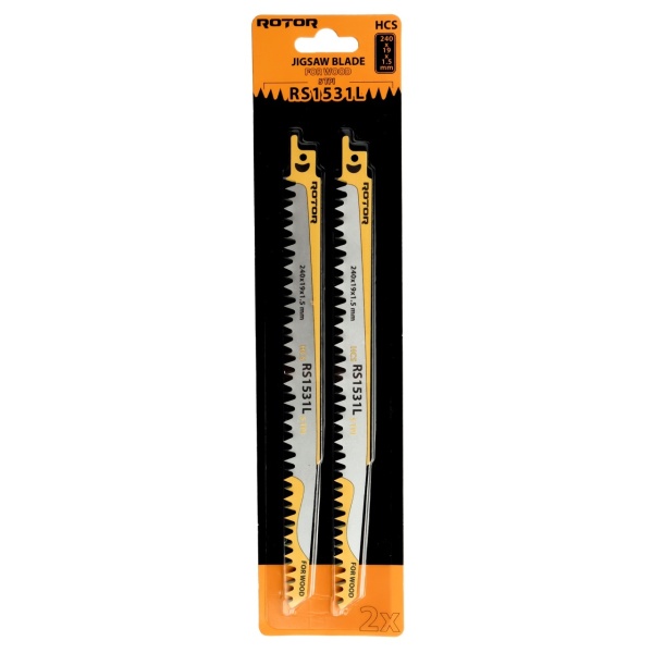 Panza fierastrau pendular pentru Lemn 240x19x1,5 mm Set 2 buc ROTOR RS1531L