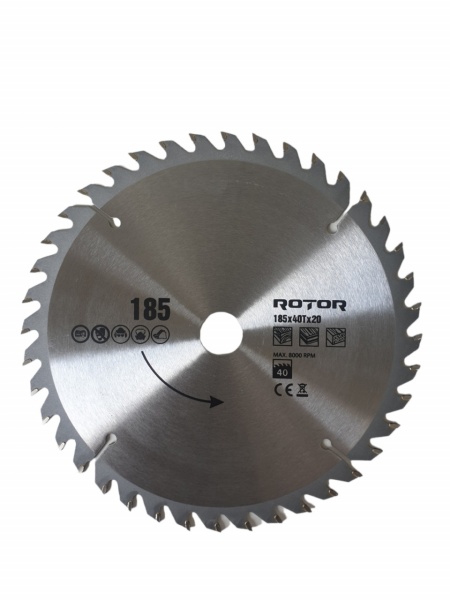 185x20 40T disc de taiat lemnul ROTOR