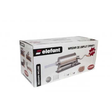Aparat facut Carnati Elefant KY-2010PA, 5,5 kg, metal/inox, Orizontal/Rabatabil 4 palnii, prindere de masa - Img 6