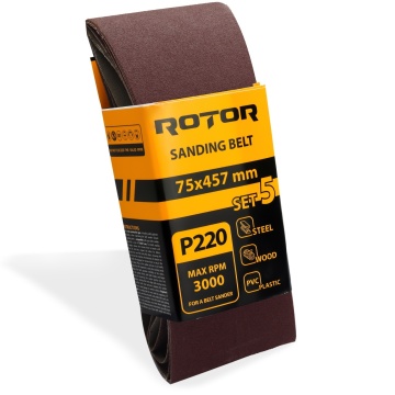 Banda de slefuit ROTOR P220 75*457 set 5 - Img 1