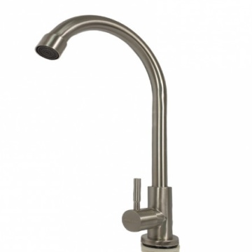 Baterie bucatarie apa rece MIXXUS MONO-01.SUS din otel inoxidabil, Monocomanda, Racorduri incluse - Img 2