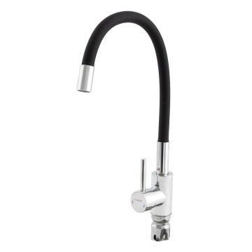 Baterie bucătărie cu duș flexibil CHAMPION SUS-011 CHROME REFL.BLACK