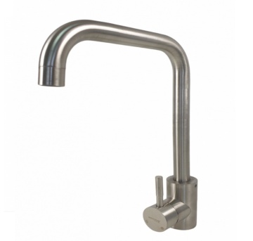 Baterie bucatarie MIXXUS SUS-011-G din otel inoxidabil, Monocomanda, Racorduri incluse - Img 4