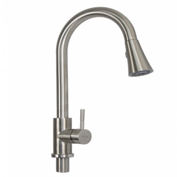Baterie bucatarie MIXXUS SUS-014-B din otel inoxidabil, Monocomanda, Racorduri incluse - Img 3