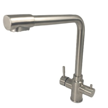 Baterie bucatarie MIXXUS SUS-021 din otel inoxidabil, Monocomanda, Racorduri incluse - Img 3