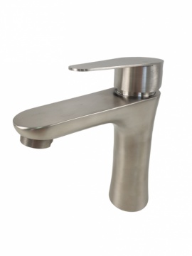 Baterie lavoar MIXXUS NEO-001 din otel inoxidabil, Monocomanda, Racorduri incluse - Img 2