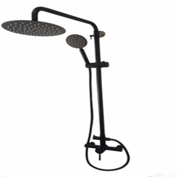 Coloana de dus MIXXUS SUS-003-J BLACK 20 cm baterie si para, monocomanda, furtun flexibil - Img 5