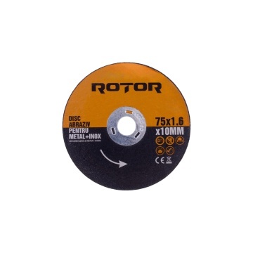 Disc abraziv pentru metal+inox 75*1,6*10 mm, ROTOR
