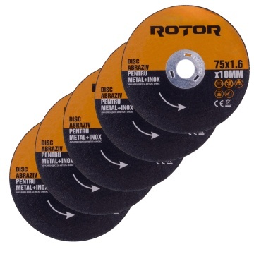 Disc abraziv pentru metal+inox 75*1,6*10 mm, ROTOR - Img 3
