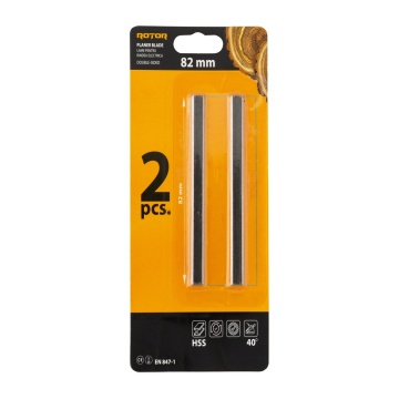 Lama dubla pentru rindea electrica 82 mm, set 2 bucati ROTOR - Img 2