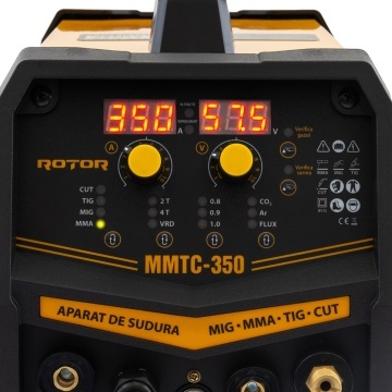 MMTC-350 MIG/MMA/TIG/CUT aparat de sudura cu electrozi 4 in 1 ROTOR - Img 6