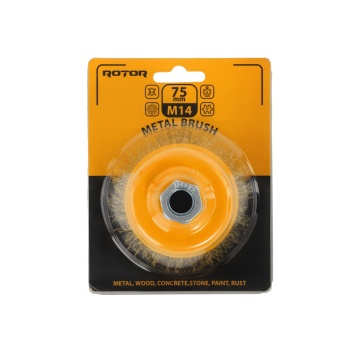 Perie de sarma tip cupa ROTOR 75mm M14 - Img 3