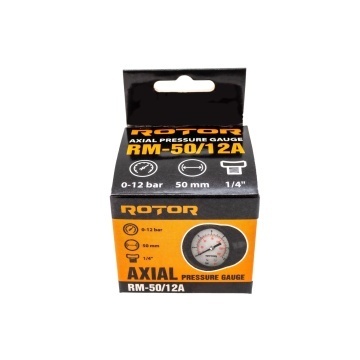 RM-50/12A, Manometru axial apa 0-12 bar, 50 mm, conexiune 1/4", ROTOR - Img 4