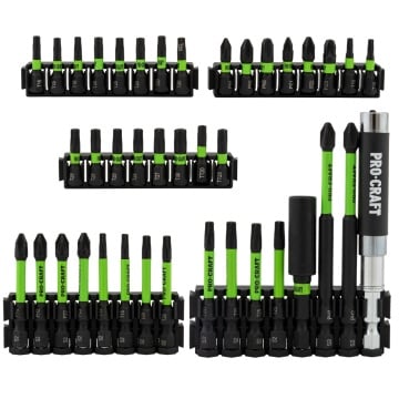 Set Biti de impact Procraft IBS-41, 41 Piese, PH/PZ/Torx, Oțel S2 - Img 3