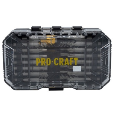 Set biti PROCRAFT BS-37 , 37 piese , biti , adaptoare priza ,chei cu piulita - Img 2