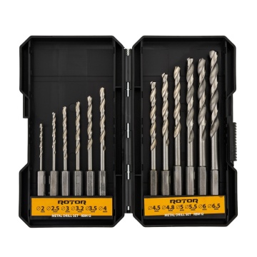 Set burghie metal, HEX, 12 piese ROTOR RBM12 - Img 6