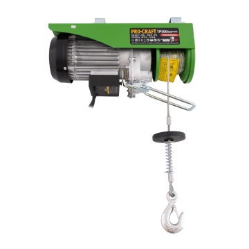 Troliu electric palan Procraft TP500, 1020W, cu kit montare Greutate 500kg - Img 5
