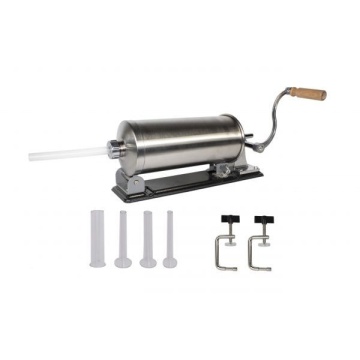 Aparat de umplut Carnati Elefant KY-2006PA, 3 kg, metal/inox, Orizontal/Rabatabil 4 palnii, prindere de masa - Img 1